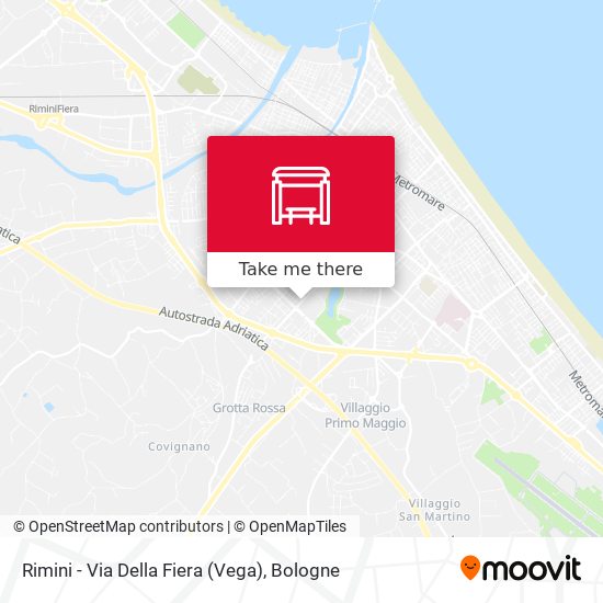 Rimini - Via Della Fiera (Vega) map