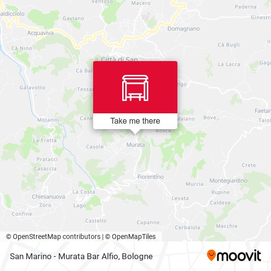 San Marino - Murata Bar Alfio map