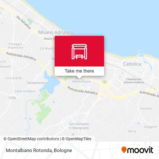 Montalbano Rotonda map