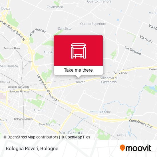 Bologna Roveri map