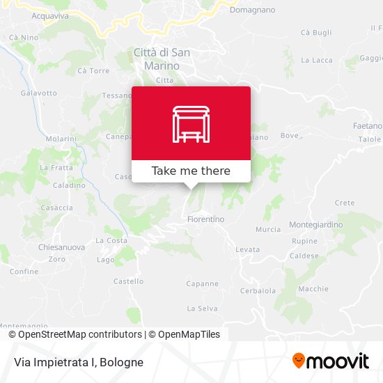 Via Impietrata I map