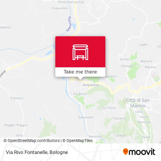 Via Rivo Fontanelle map