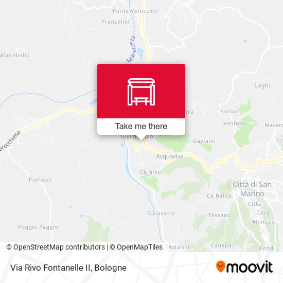 Via Rivo Fontanelle II map