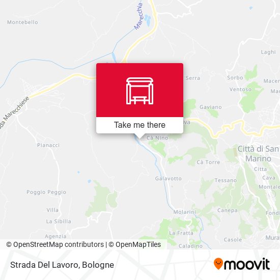 Strada Del Lavoro map