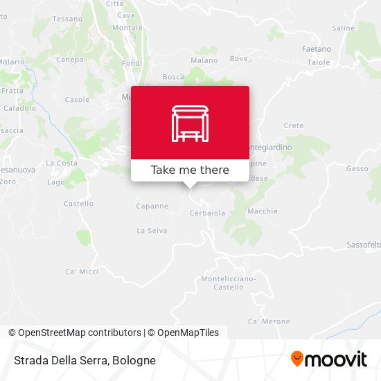 Strada Della Serra map
