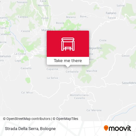 Strada Della Serra map