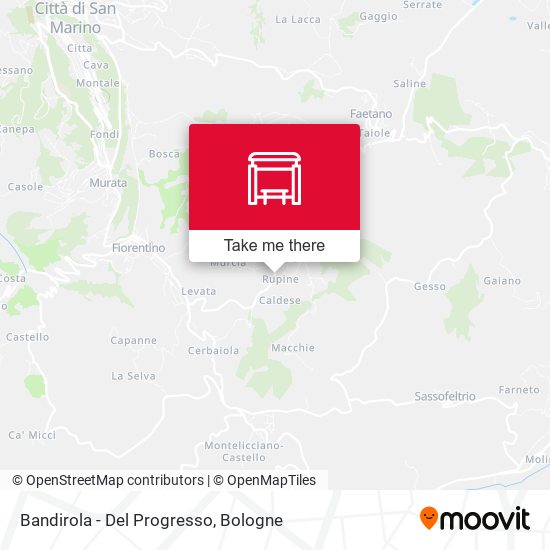 Bandirola - Del Progresso map