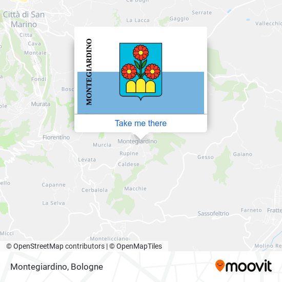 Montegiardino map