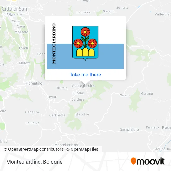 Montegiardino map