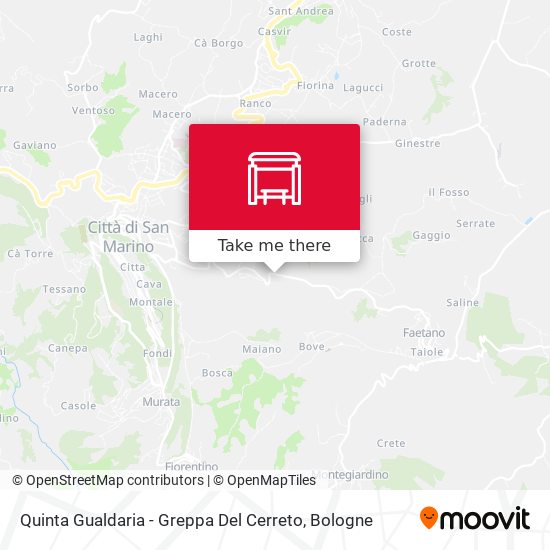 Quinta Gualdaria - Greppa Del Cerreto map