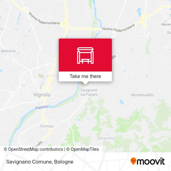 Savignano Comune map