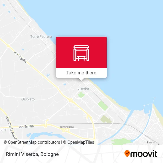 Rimini Viserba map