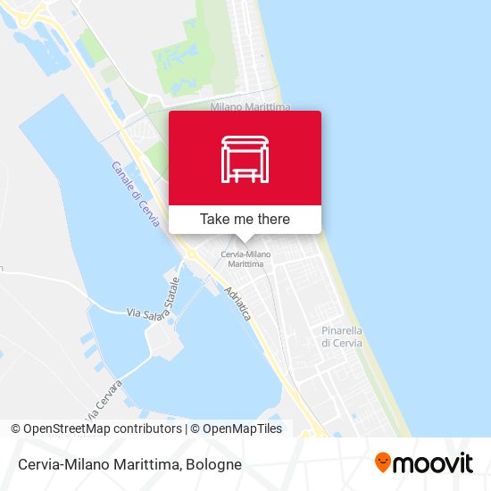 Cervia-Milano Marittima map