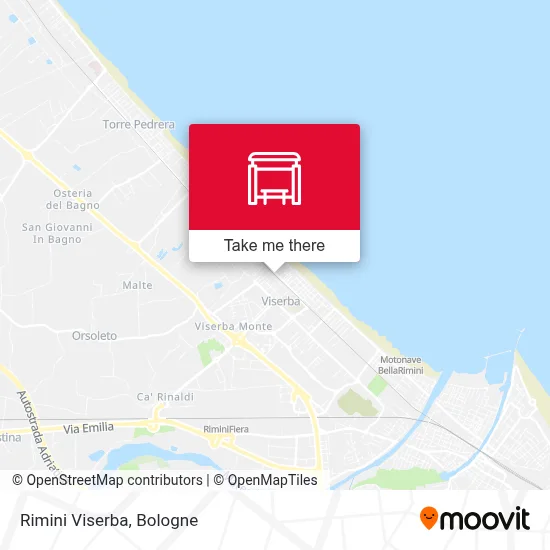 Rimini Viserba map