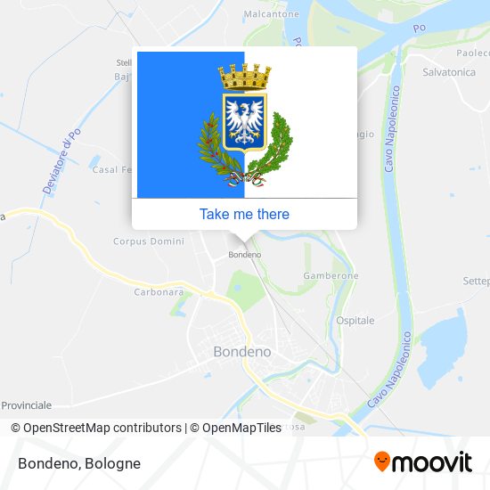 Bondeno map