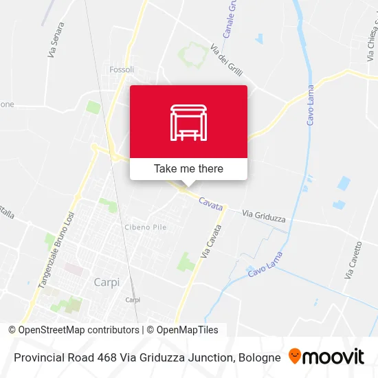 Provincial Road 468 Via Griduzza Junction map