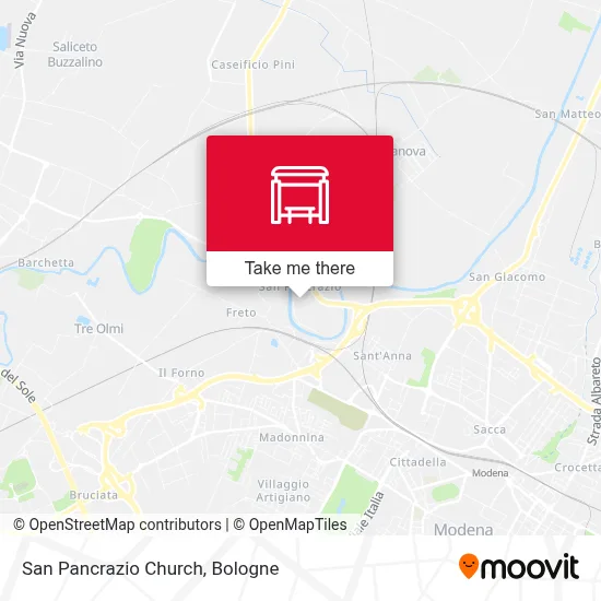 San Pancrazio Church map