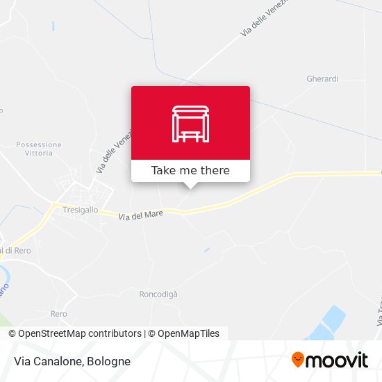 Via Canalone map