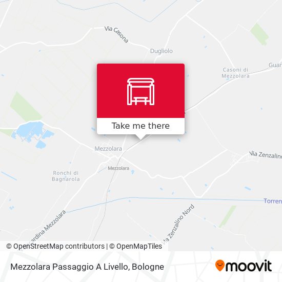 Mezzolara Passaggio A Livello map