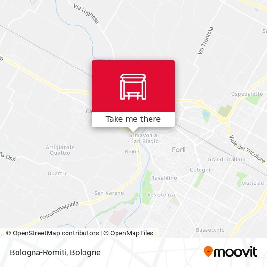 Bologna-Romiti map