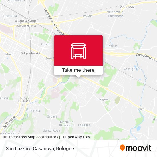 San Lazzaro Casanova map