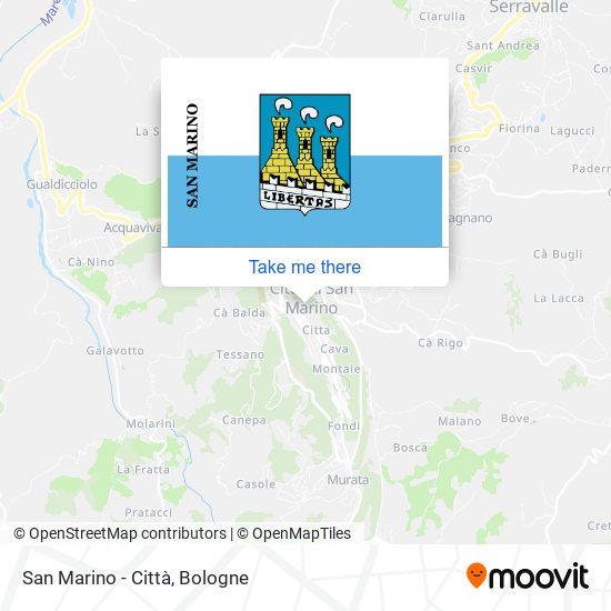 San Marino - Città map