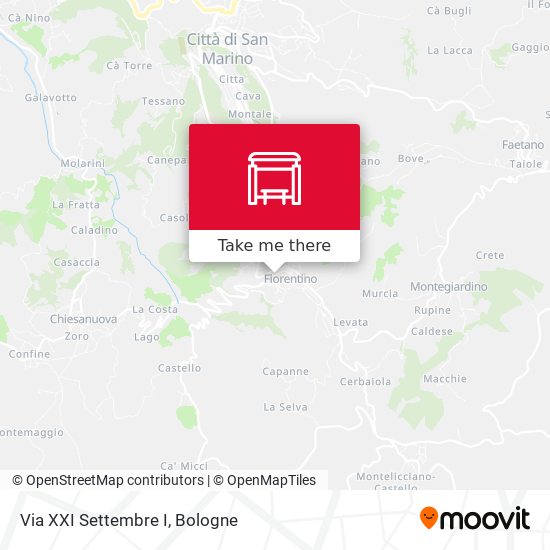 Via XXI Settembre I map