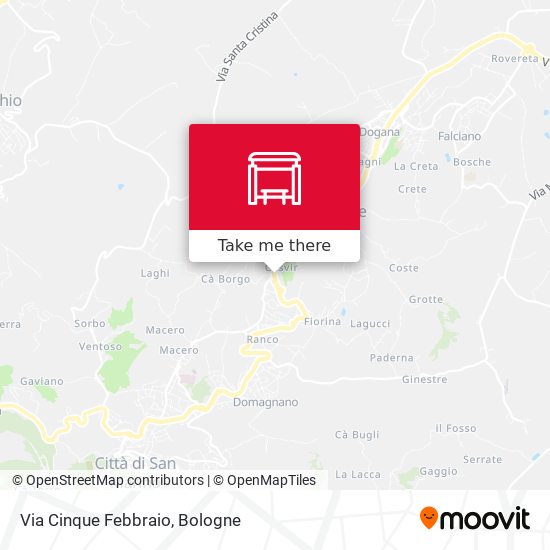 Via Cinque Febbraio map