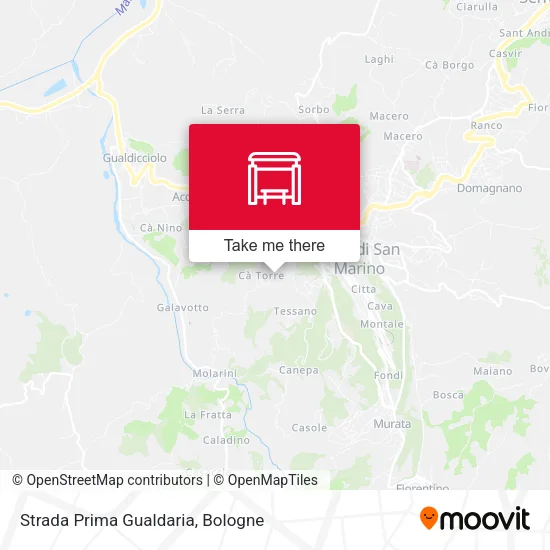 Strada Prima Gualdaria map