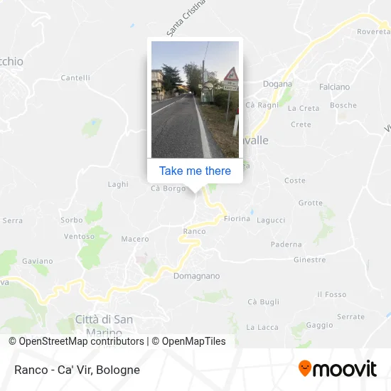 Ranco - Ca' Vir map