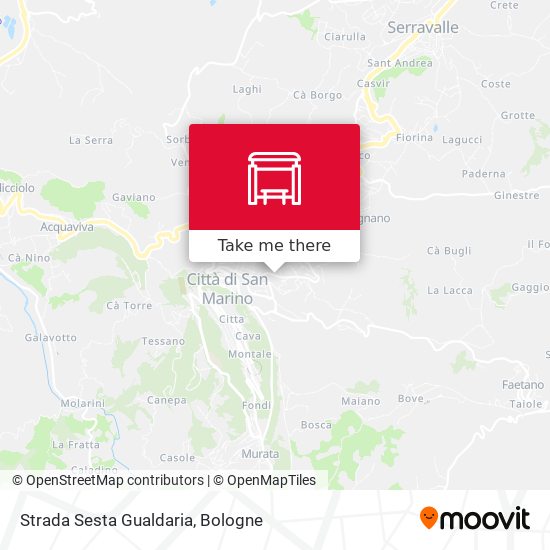 Strada Sesta Gualdaria map