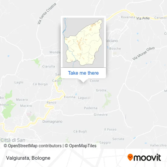 Valgiurata map
