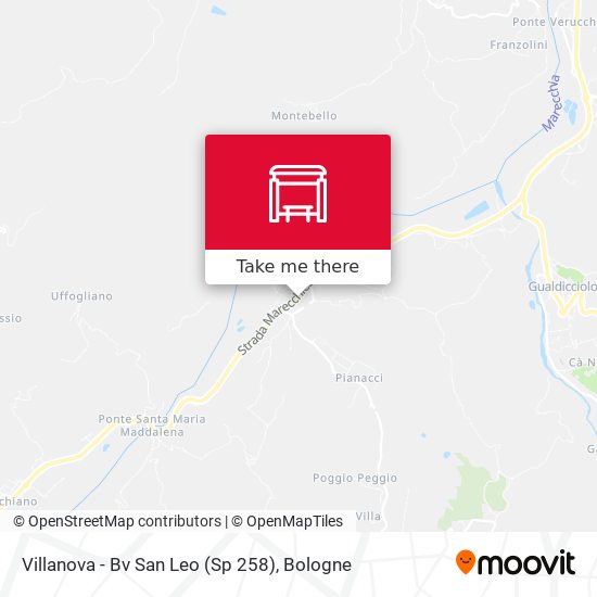 Villanova - Bv San Leo (Sp 258) map