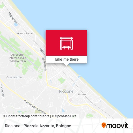 Riccione - Piazzale Azzarita map