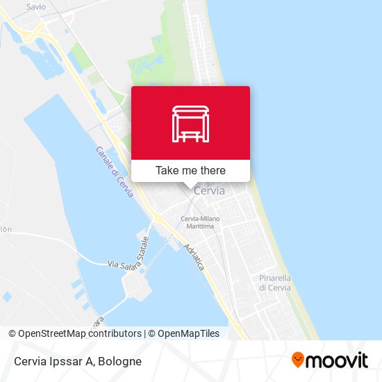 Cervia Ipssar A map