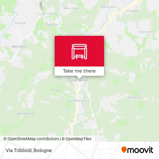 Via Tribbioli map