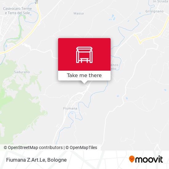 Fiumana Z.Art.Le map