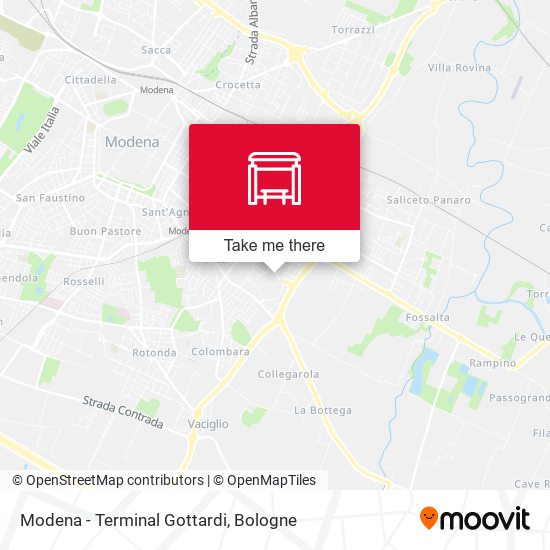 Modena - Terminal Gottardi map