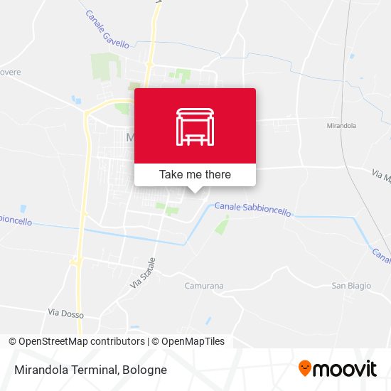 Mirandola Terminal map
