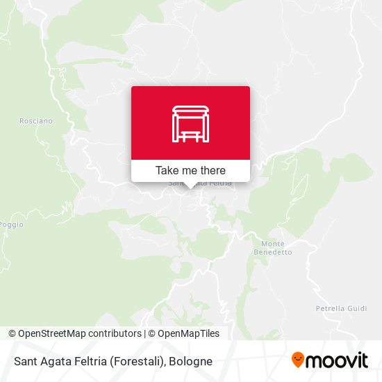 Sant Agata Feltria (Forestali) map