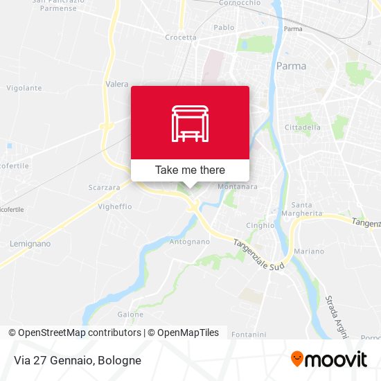 Via 27 Gennaio map