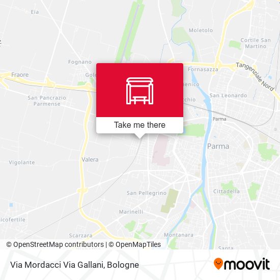 Via Mordacci Via Gallani map