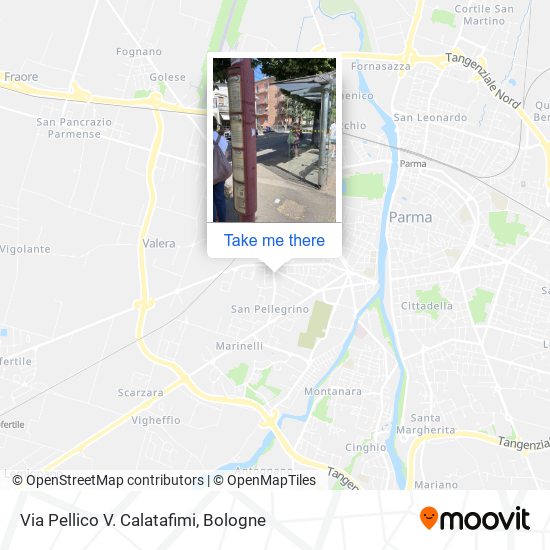 Via Pellico V. Calatafimi map