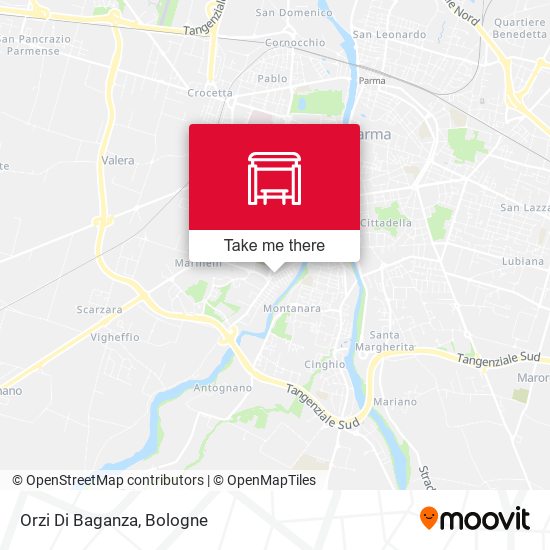 Orzi Di Baganza map