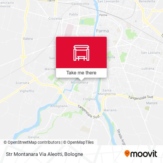 Str Montanara Via Aleotti map