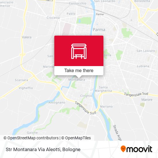 Str Montanara Via Aleotti map