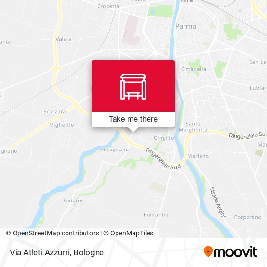 Via Atleti Azzurri map