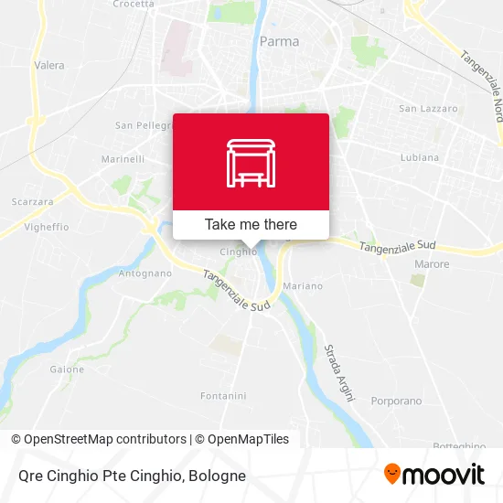Qre Cinghio Pte Cinghio map