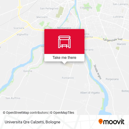Universita Qre Calzetti map