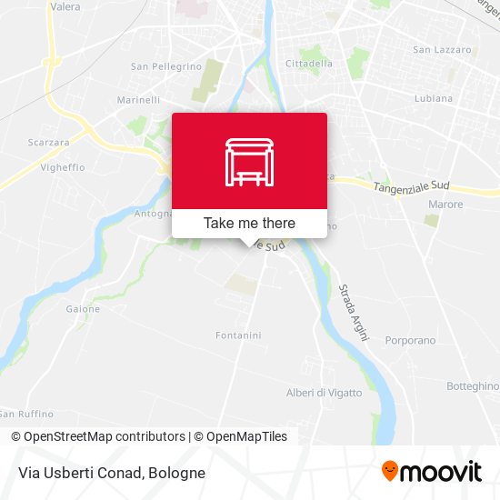 Via Usberti Conad map